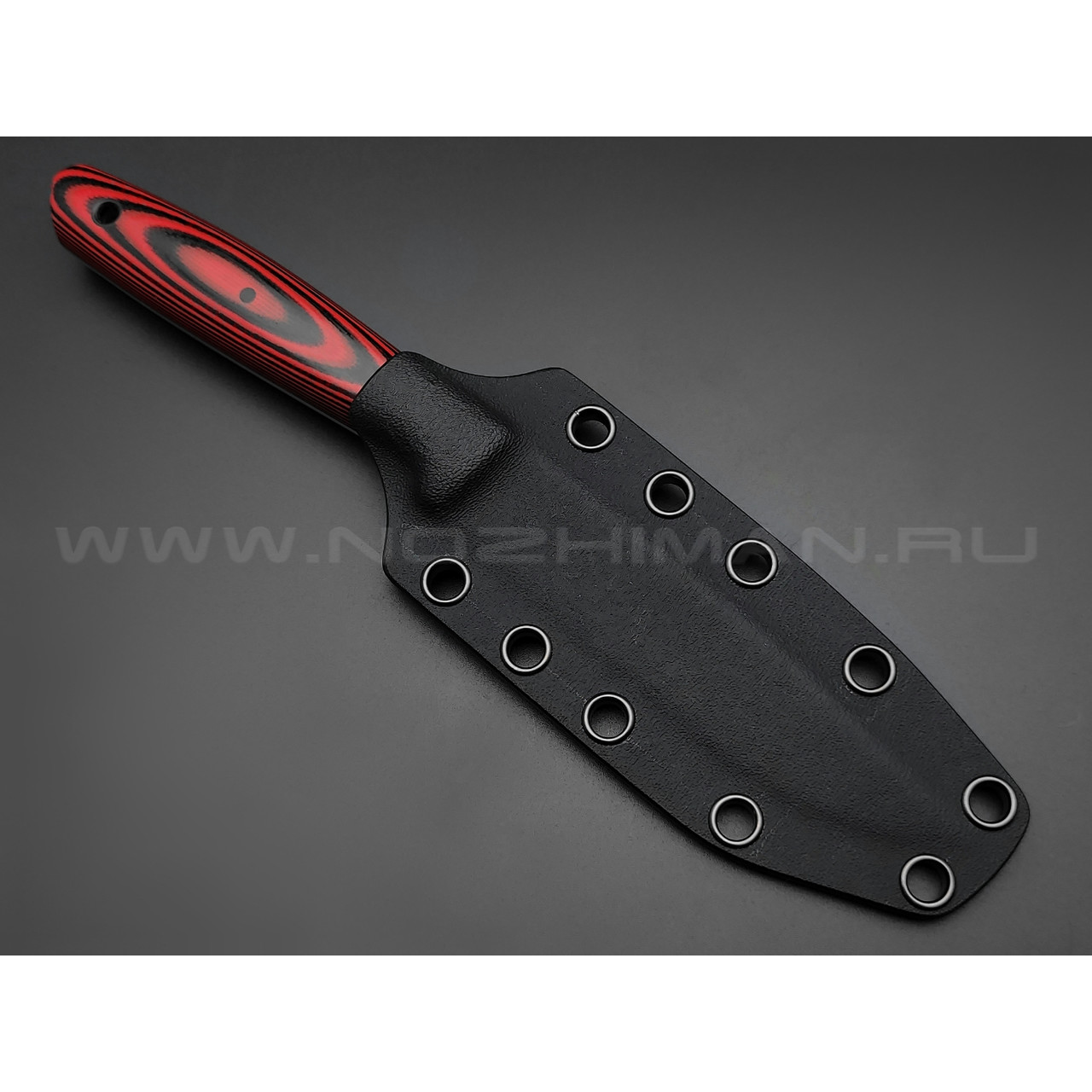Апус нож Toothpick сталь K110, рукоять G10 black & red