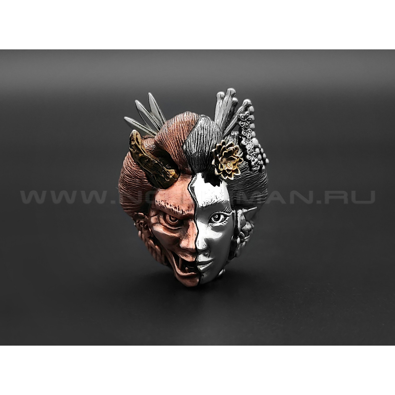 Бусина "Хання" нейзильбер, медь, бронза (Wild Heart)