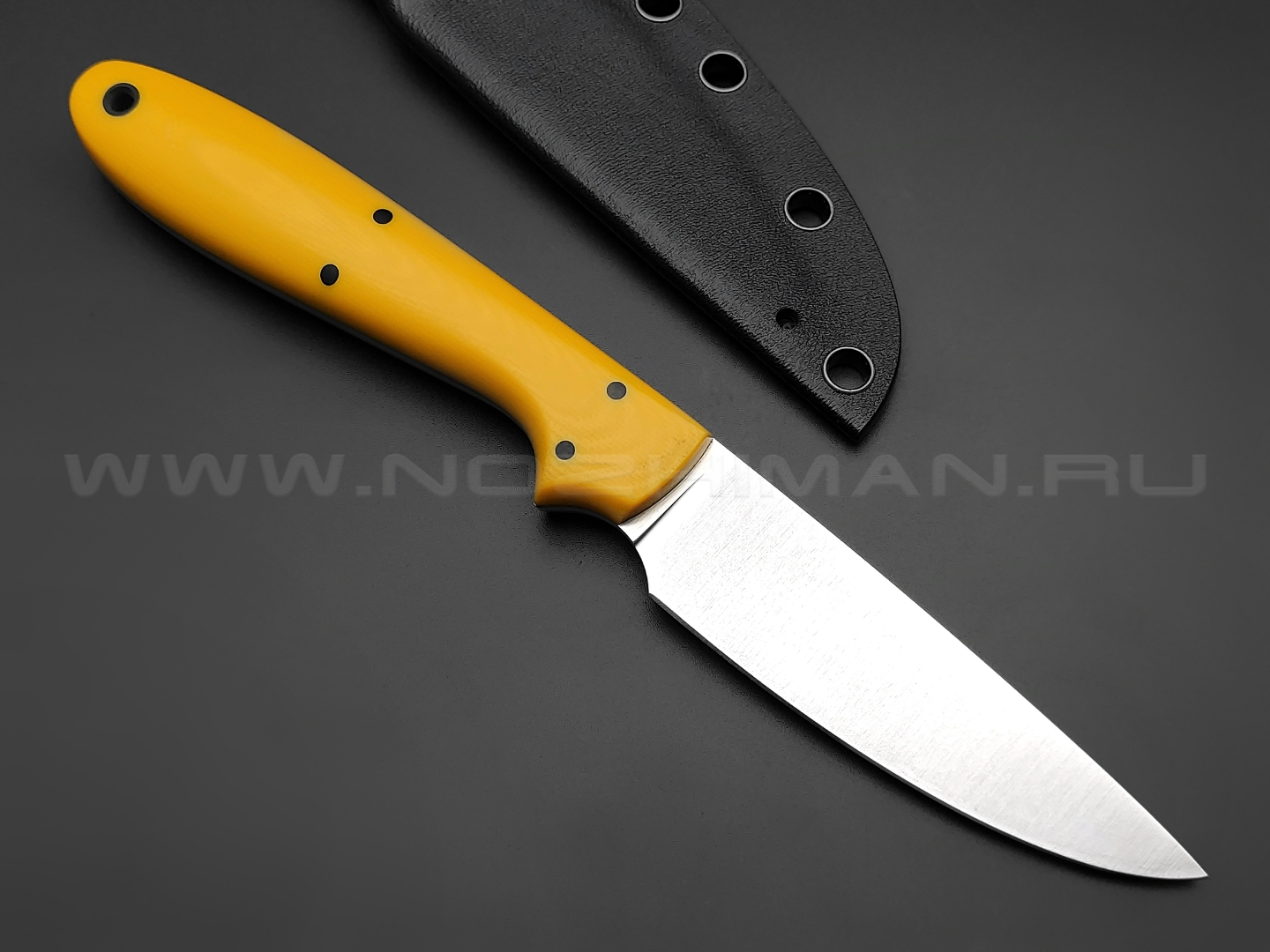 Apus Knives нож Wilson сталь K110 satin, рукоять G10 Yellow