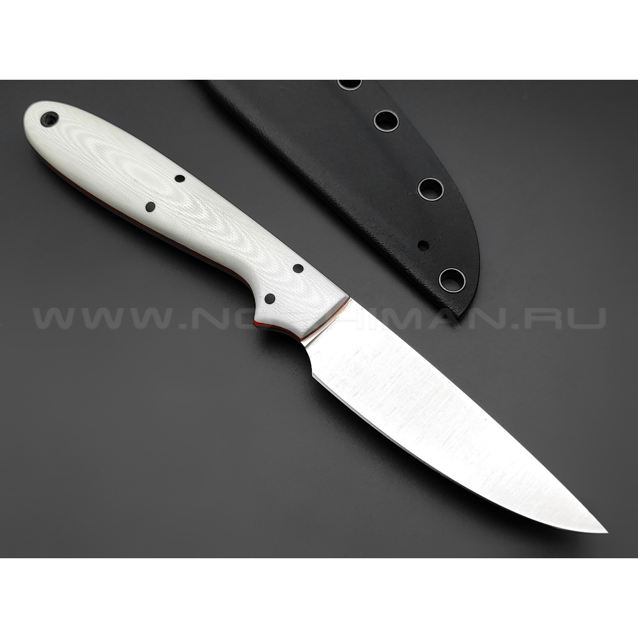 Апус нож Wilson сталь K110, рукоять G10 white & red