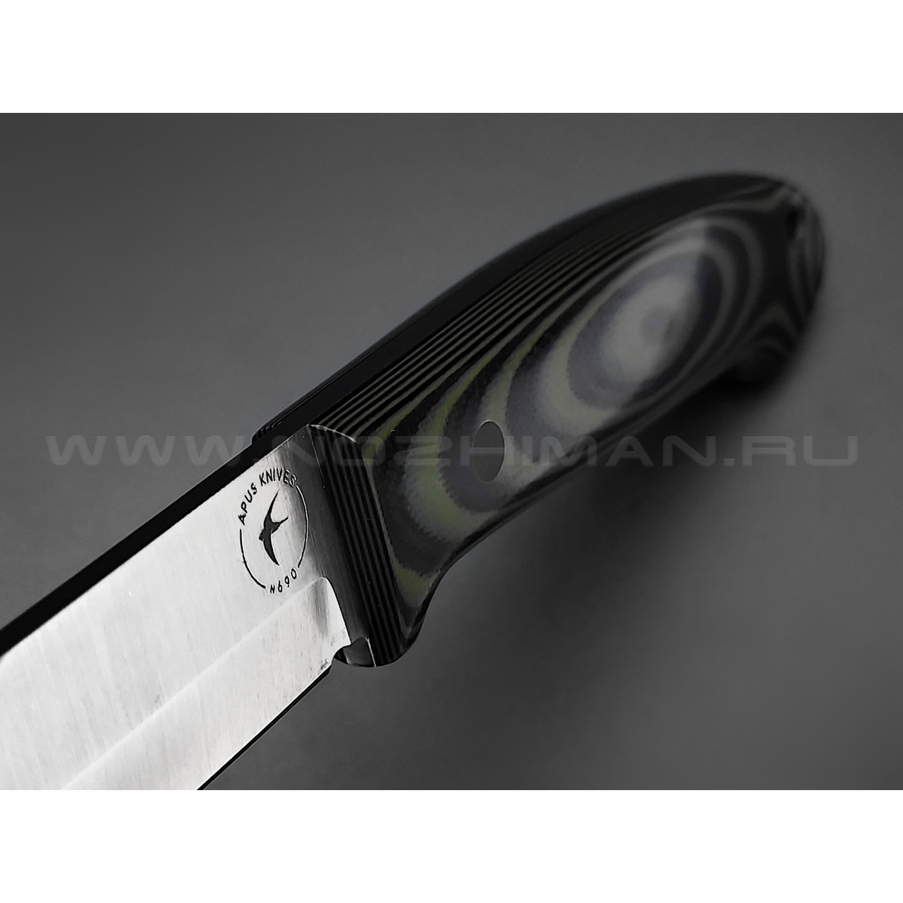 Апус нож Maverick сталь N690, рукоять G10 black & green