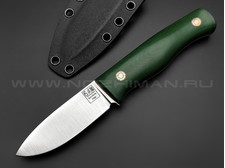 ZH Knives нож "Топь" сталь PGK, рукоять Micarta green