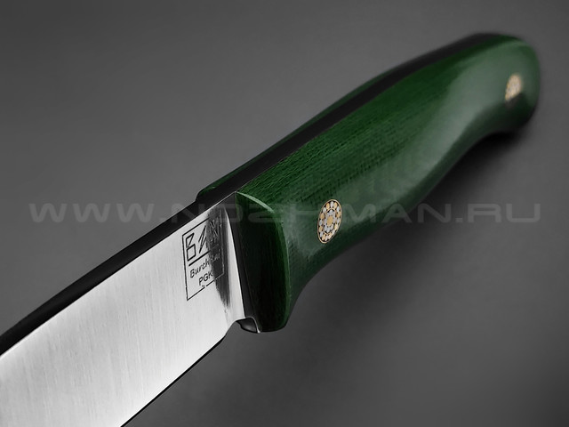 ZH Knives нож "Топь" сталь PGK, рукоять Micarta green