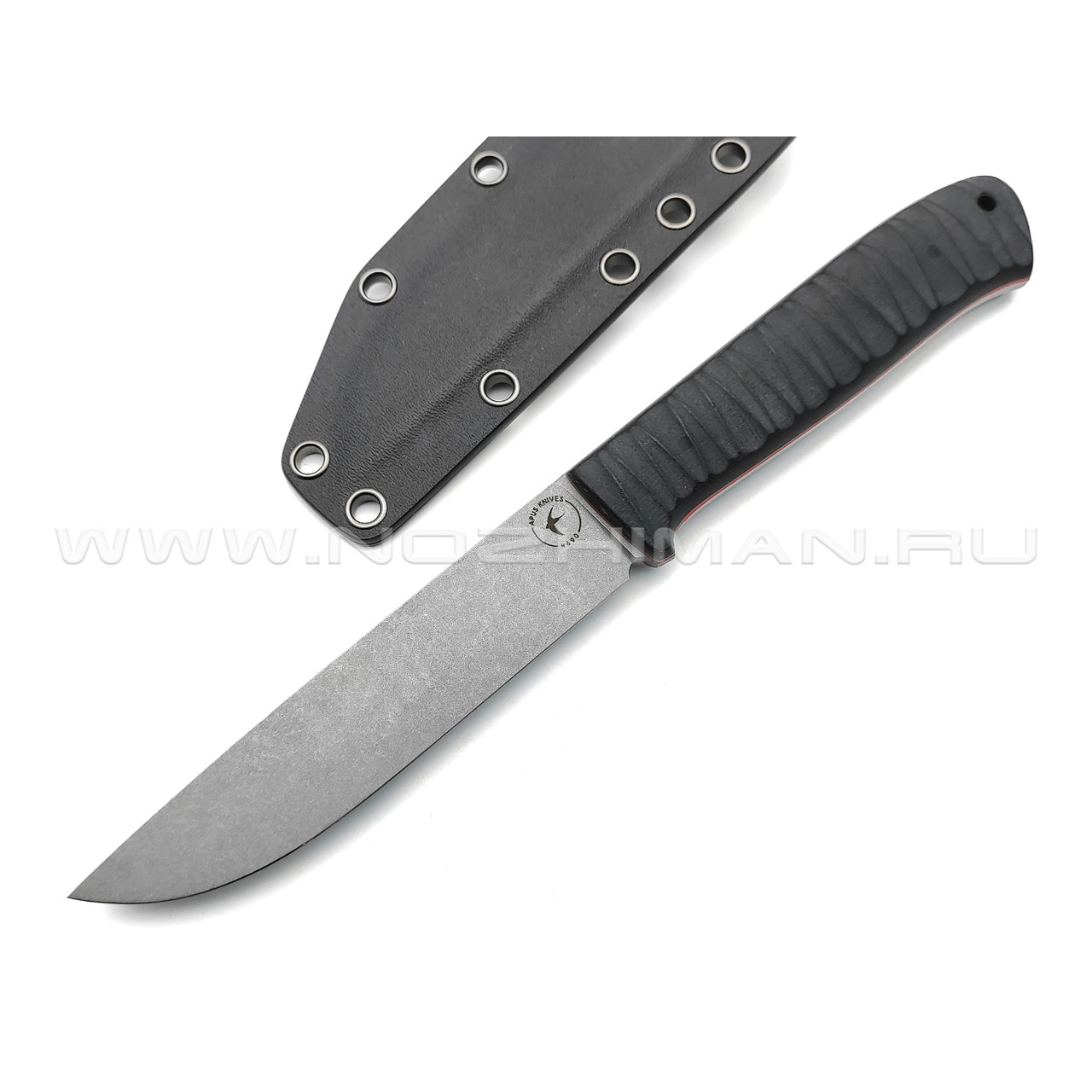 Апус нож Raider сталь N690, рукоять G10 black & red