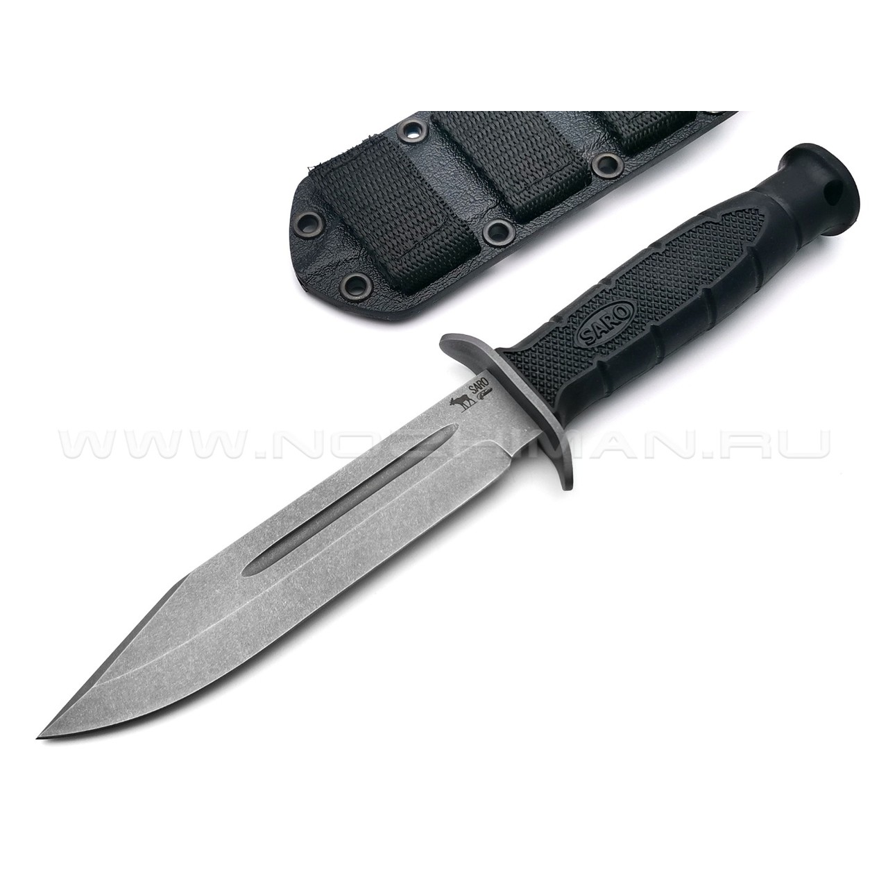 Saro нож НР-2000 сталь Aus-6, рукоять резина