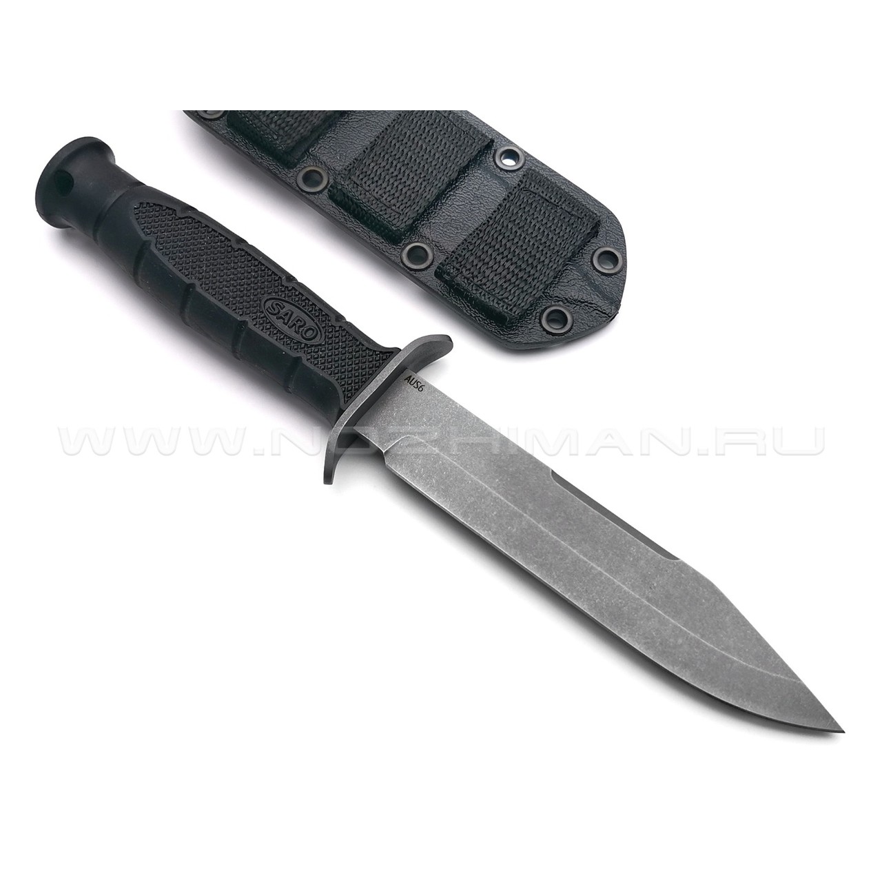 Saro нож НР-2000 сталь Aus-6, рукоять резина