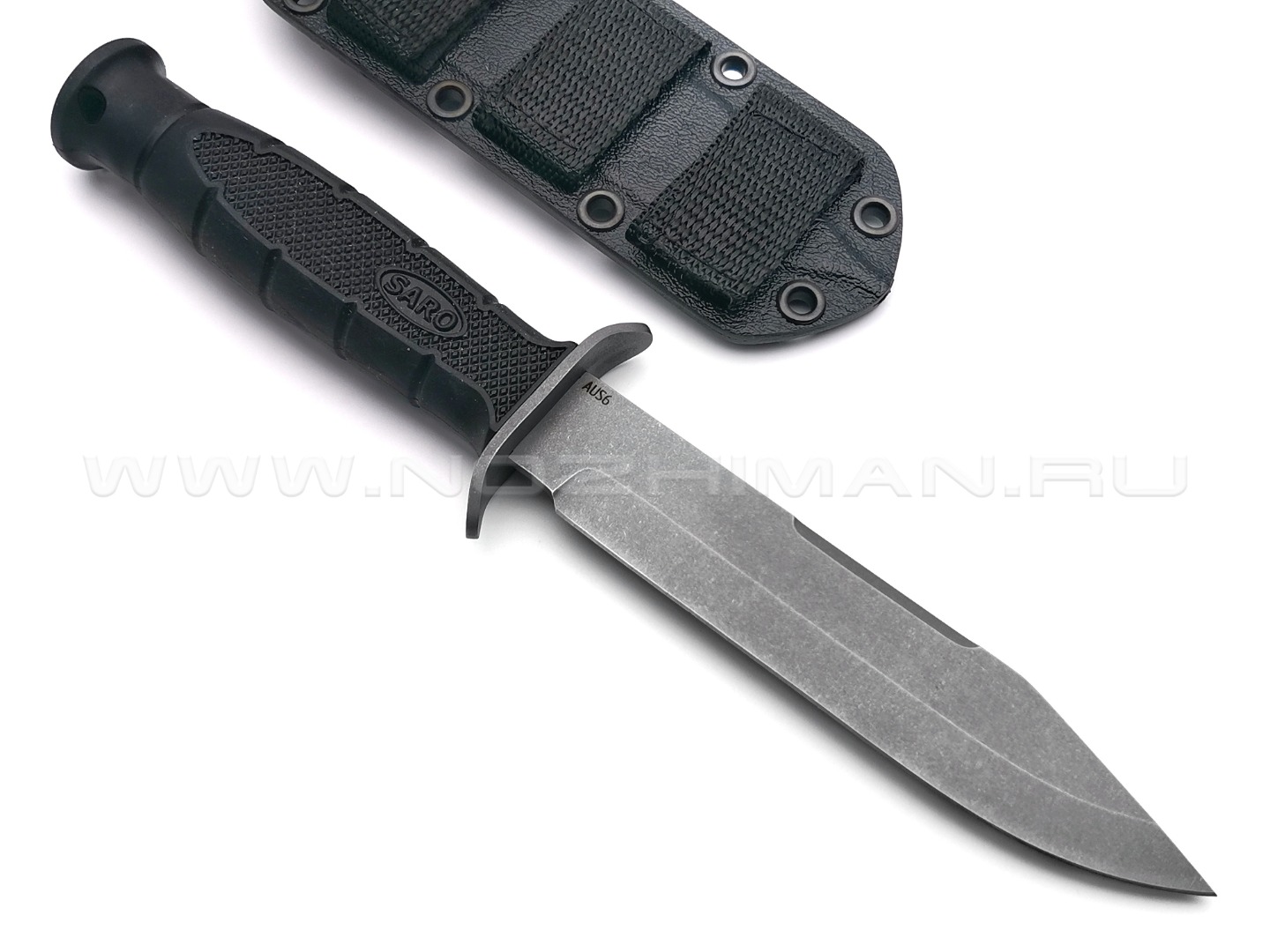 Saro нож НР-2000 сталь Aus-6, рукоять резина