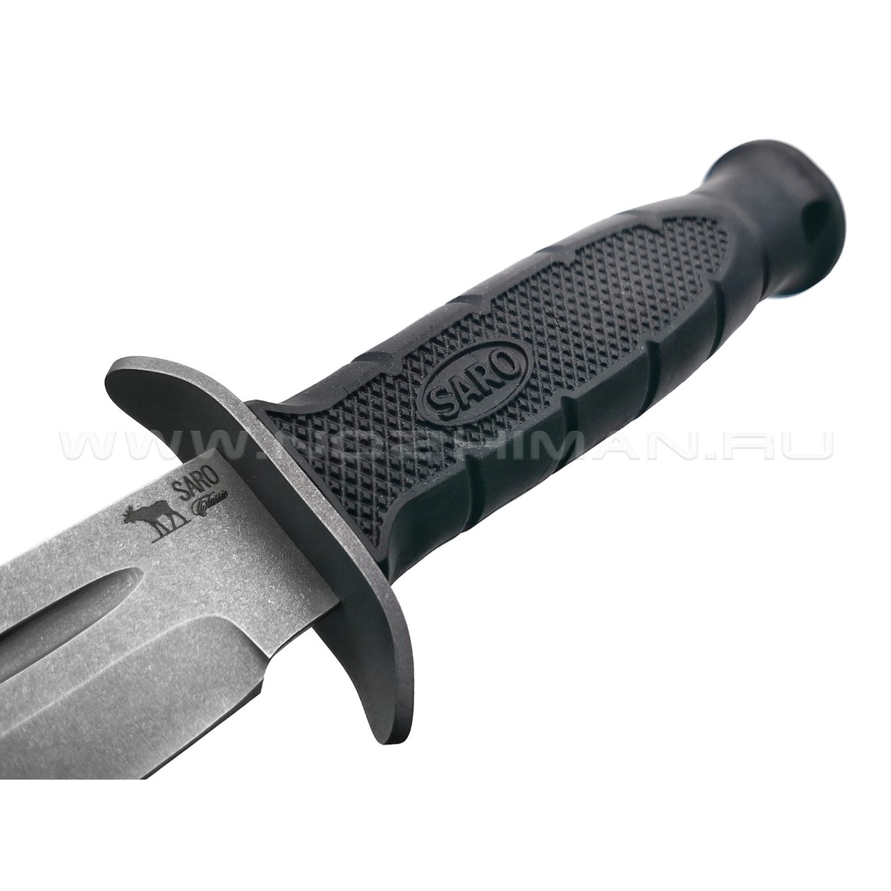 Saro нож НР-2000 сталь Aus-6, рукоять резина