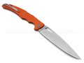 Saro нож Кайман XL сталь K110, рукоять G10 orange