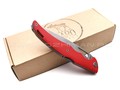 Saro нож Кайман XL сталь K110, рукоять G10 red