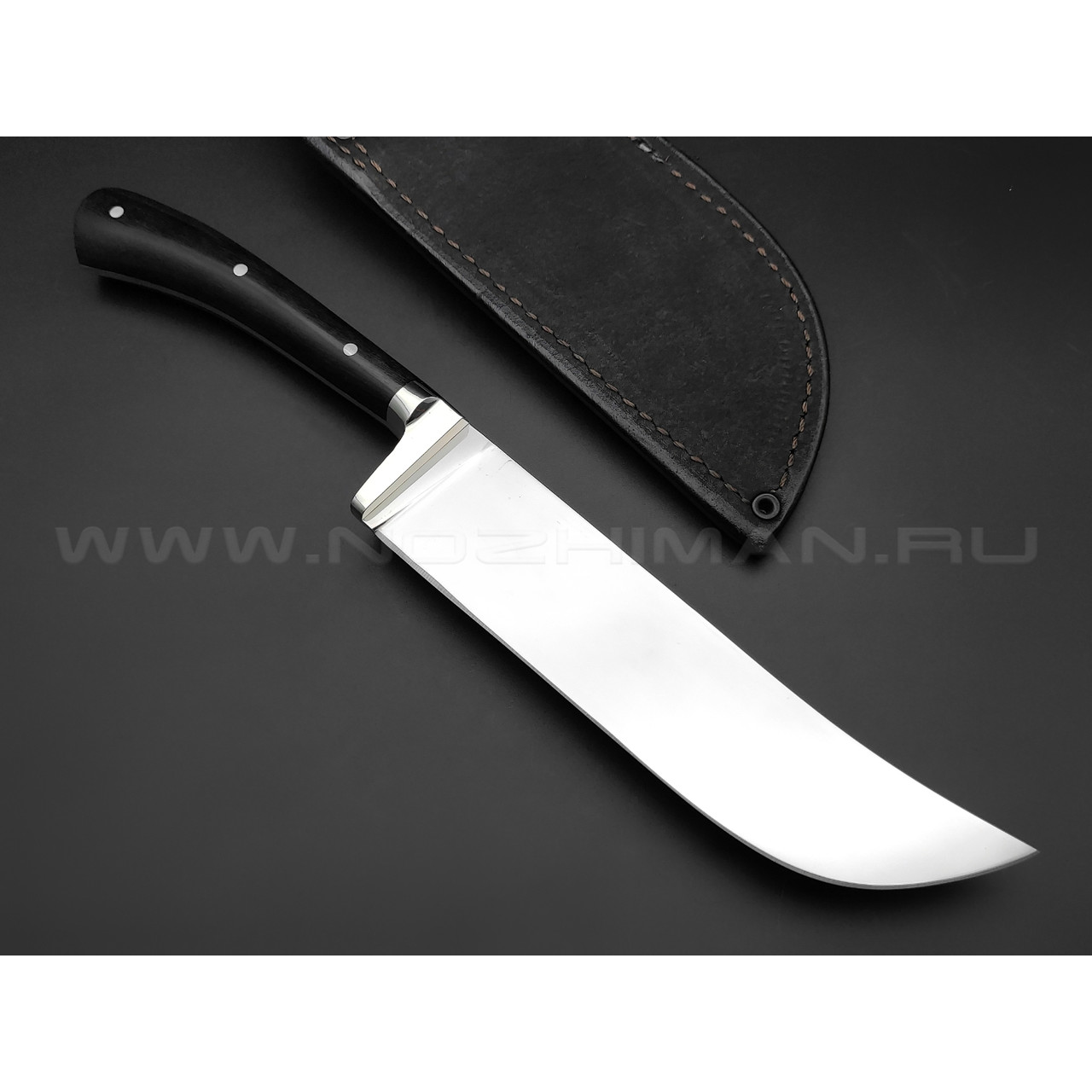 Нож "Пчак" сталь 95Х18, рукоять дерево граб, мельхиор (Фурсач А. А.)