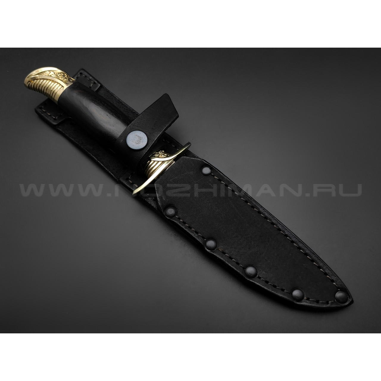 Нож "Финка НКВД" сталь 95Х18, рукоять дерево граб, латунь (Фурсач А. А.)