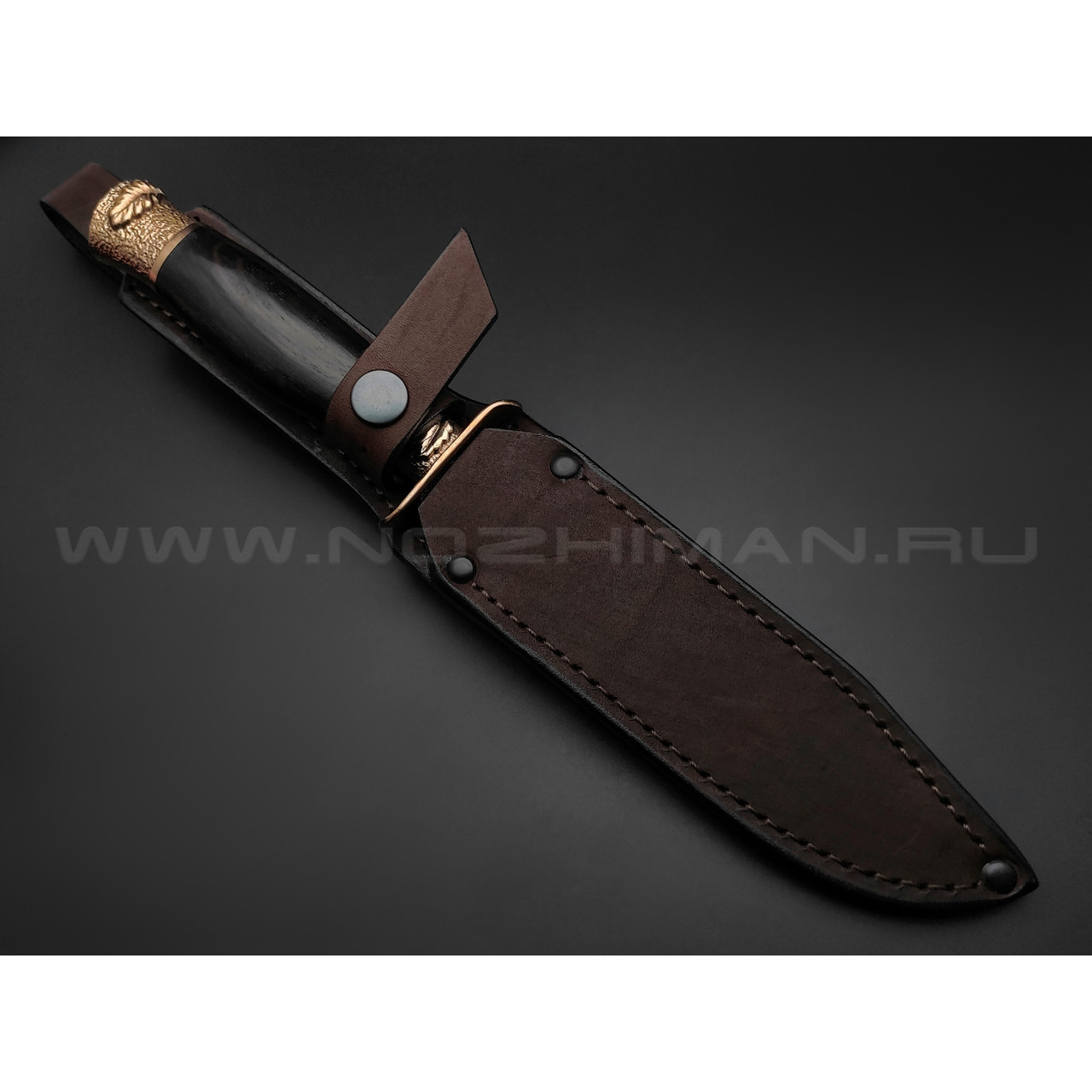 Нож разведчика "НР-40" сталь 95Х18, рукоять дерево граб, бронза (Фурсач А. А.)