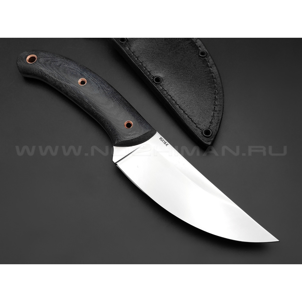 Нож "Юг-3" сталь 95Х18, рукоять микарта (Титов & Солдатова)