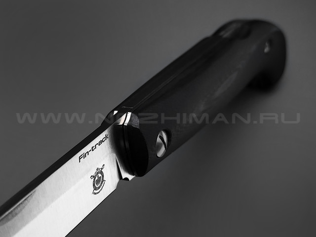 Северная корона складной нож Fin-Track сталь Aus-10 satin, рукоять G10 black