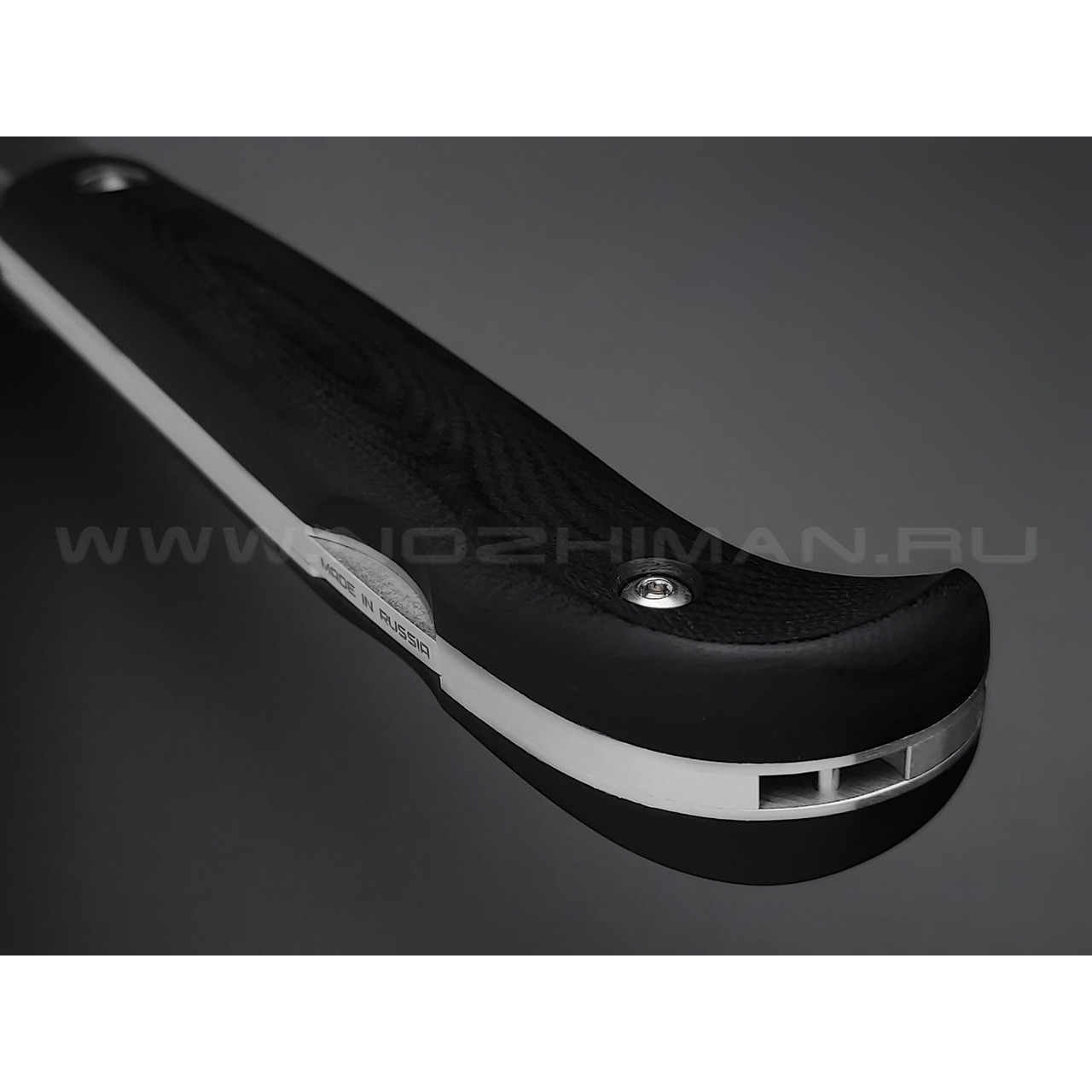 Северная корона нож Fin-track сталь Aus-10 satin, рукоять G10 black