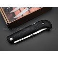 Северная корона нож Fin-track сталь Aus-10 satin, рукоять G10 black