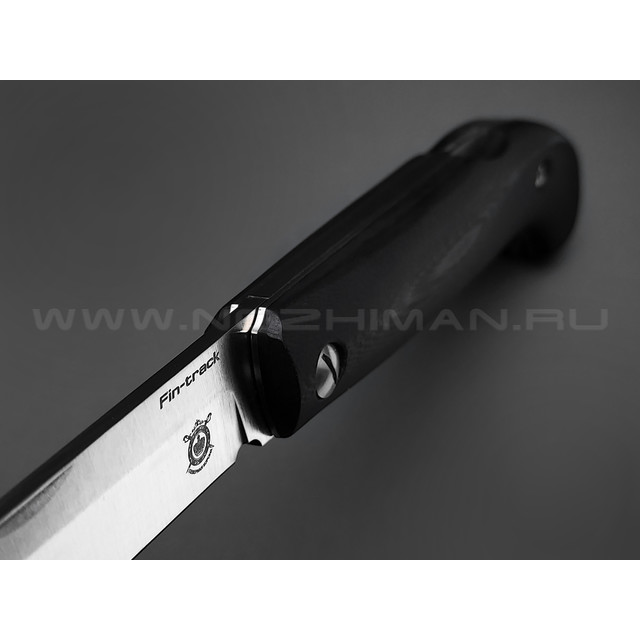 Северная корона складной нож Fin-Track сталь Aus-10 satin, рукоять G10 black