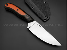 Волчий Век нож Mark-I сталь Niolox WA, рукоять G10 black & orange