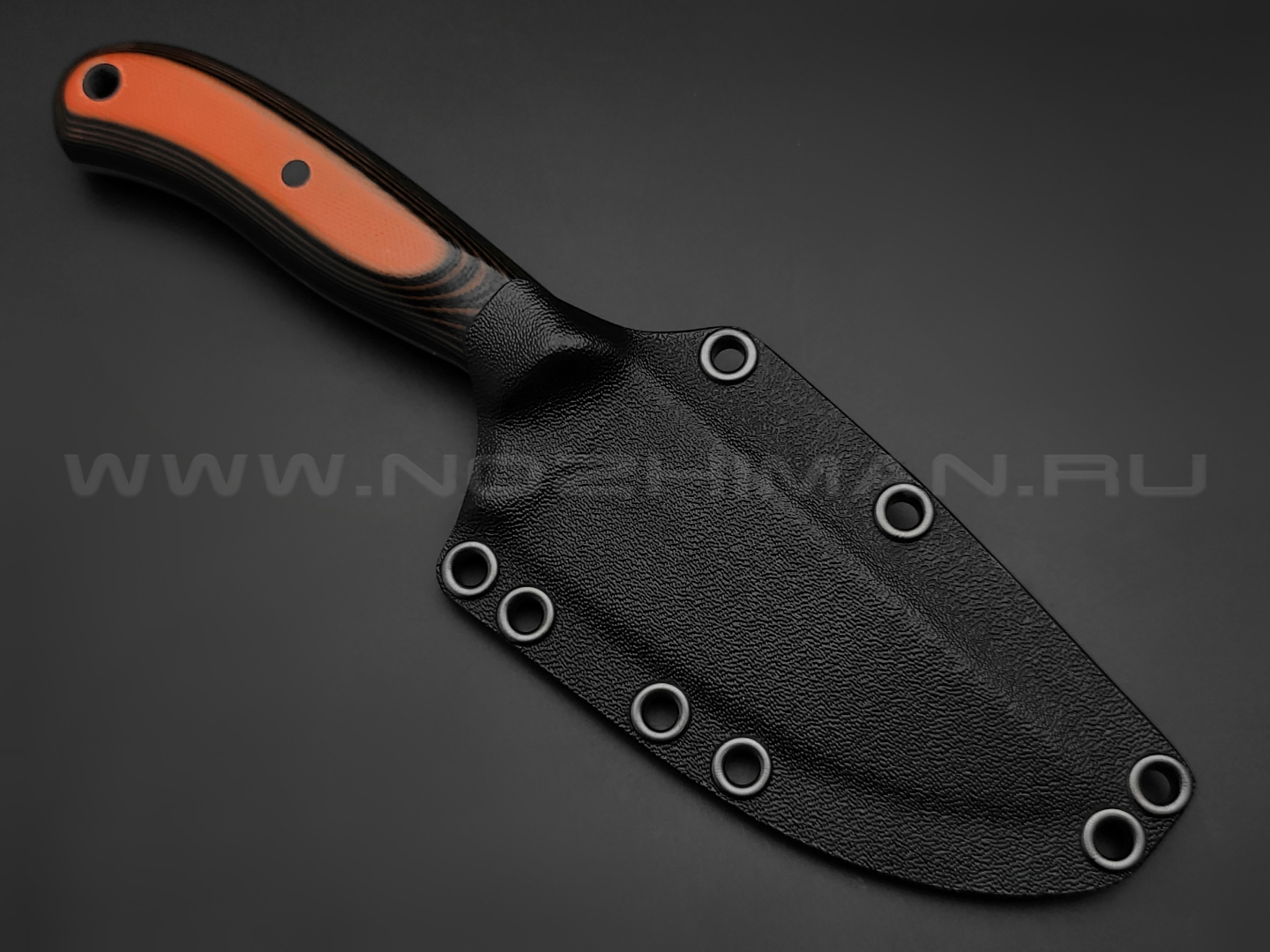 Волчий Век нож Mark-I сталь Niolox WA, рукоять G10 black & orange