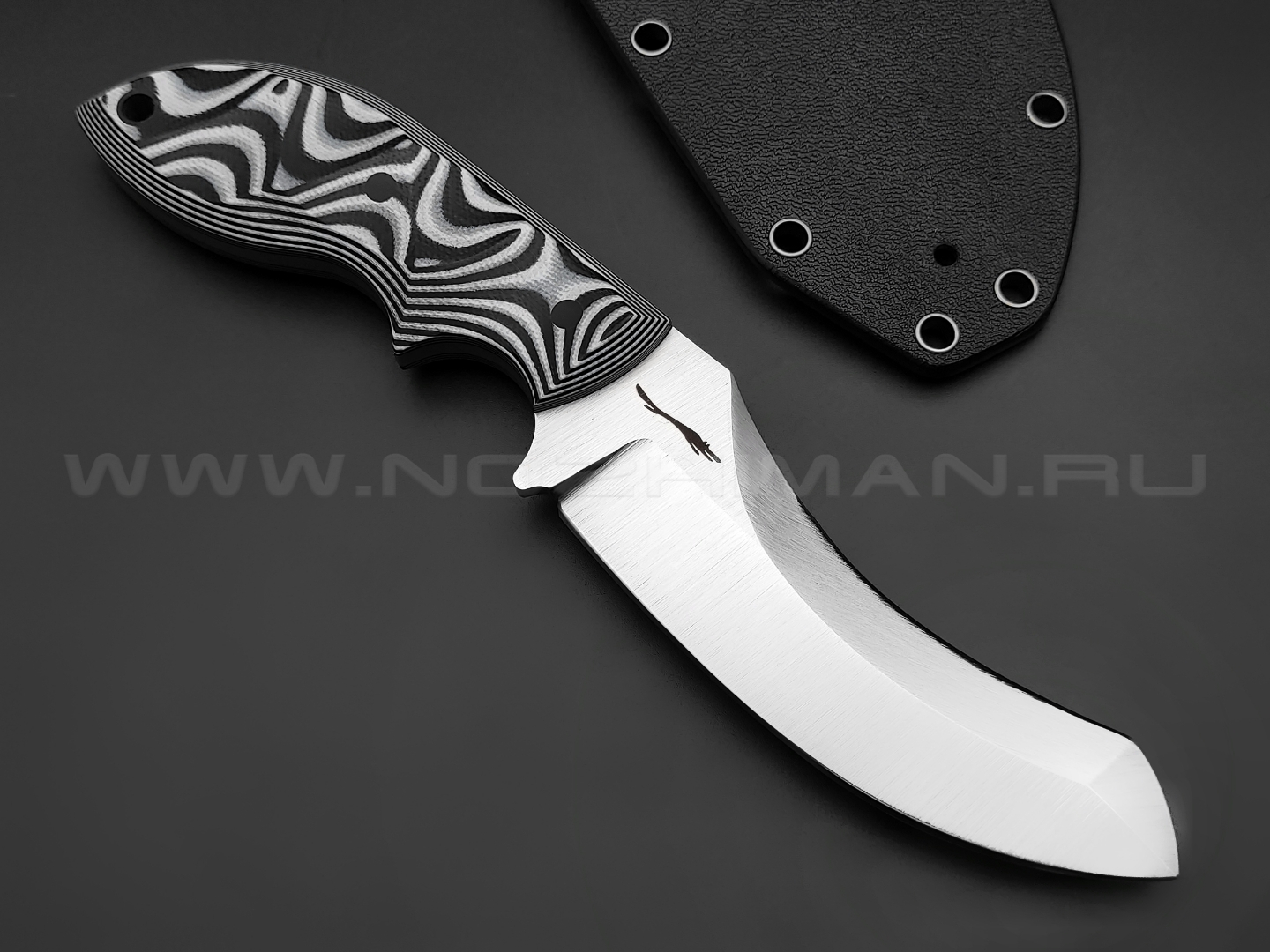 Волчий Век нож Кондрат 10 сталь Niolox WA, рукоять G10 black & white