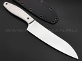 Apus Knives нож Santoku сталь K110, рукоять G10 white & black
