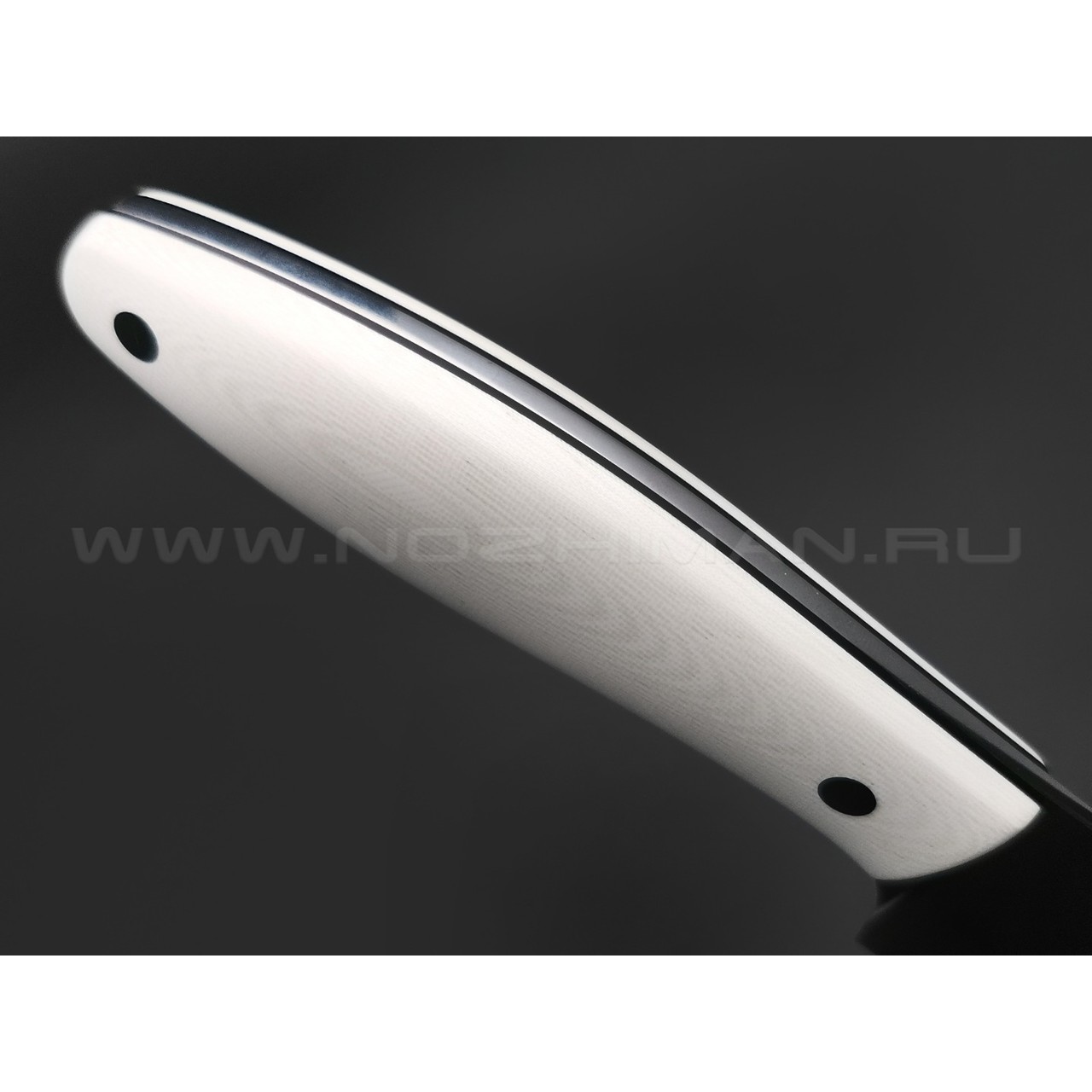 Апус нож Santoku сталь K110, рукоять G10 white & black