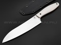 Apus Knives нож Santoku сталь K110, рукоять G10 white & red