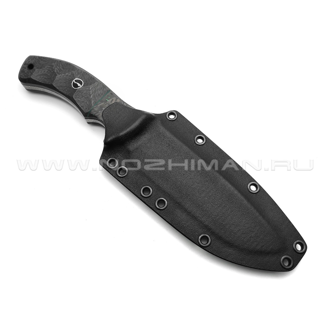 Волчий Век нож Команданте Shark сталь PGK WA, рукоять Carbon fiber