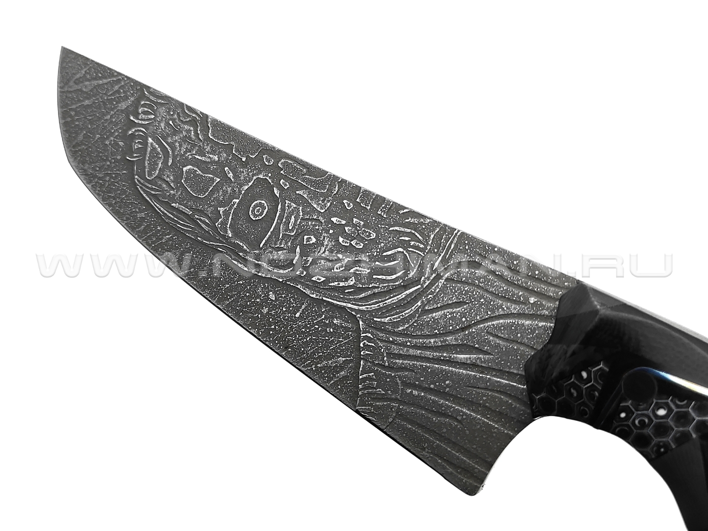 Волчий Век нож Начпрод Terminator Edition сталь PGK WA, рукоять Carbon fiber, G10, Титан