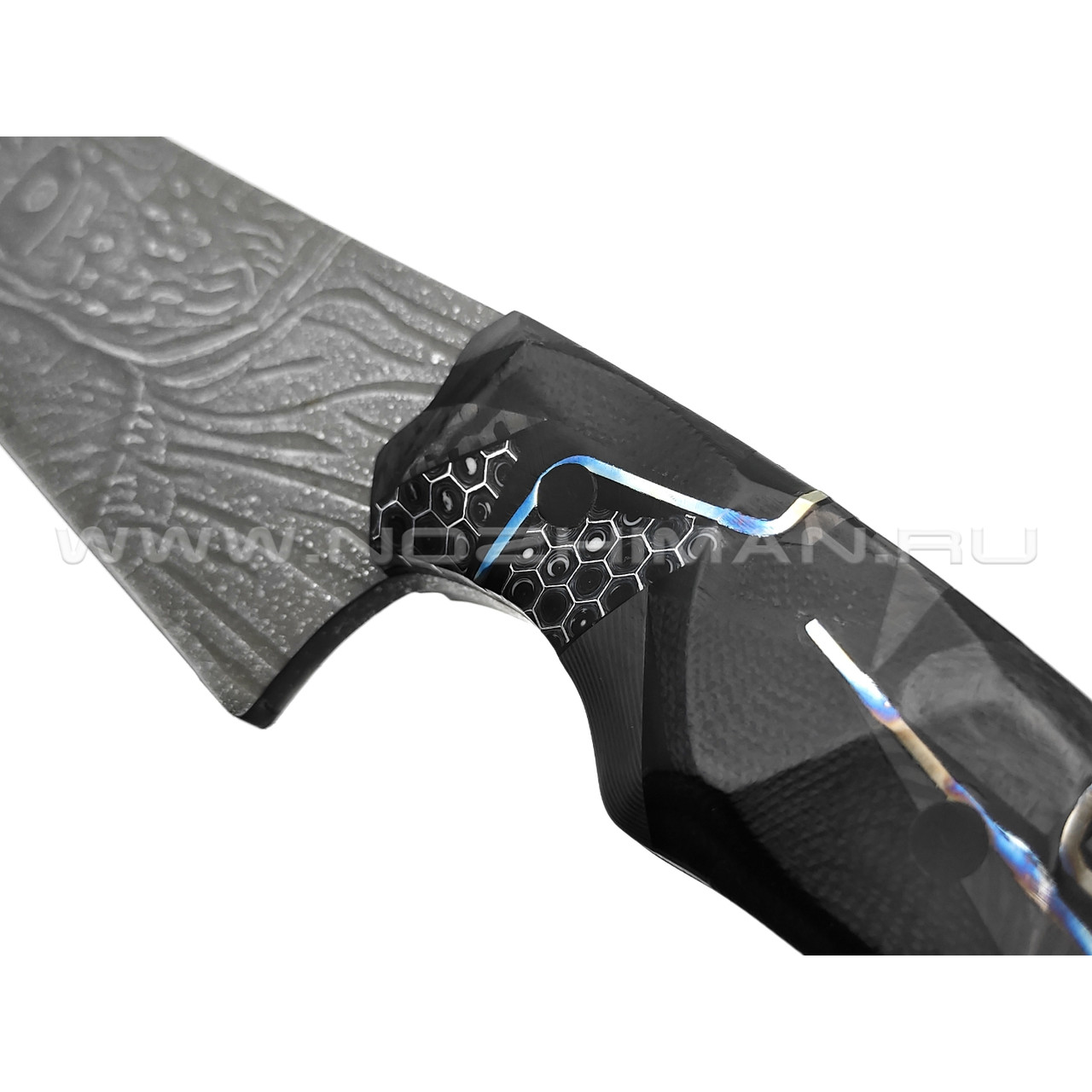 Волчий Век нож Начпрод Terminator Edition сталь PGK WA, рукоять Carbon fiber, G10, Титан