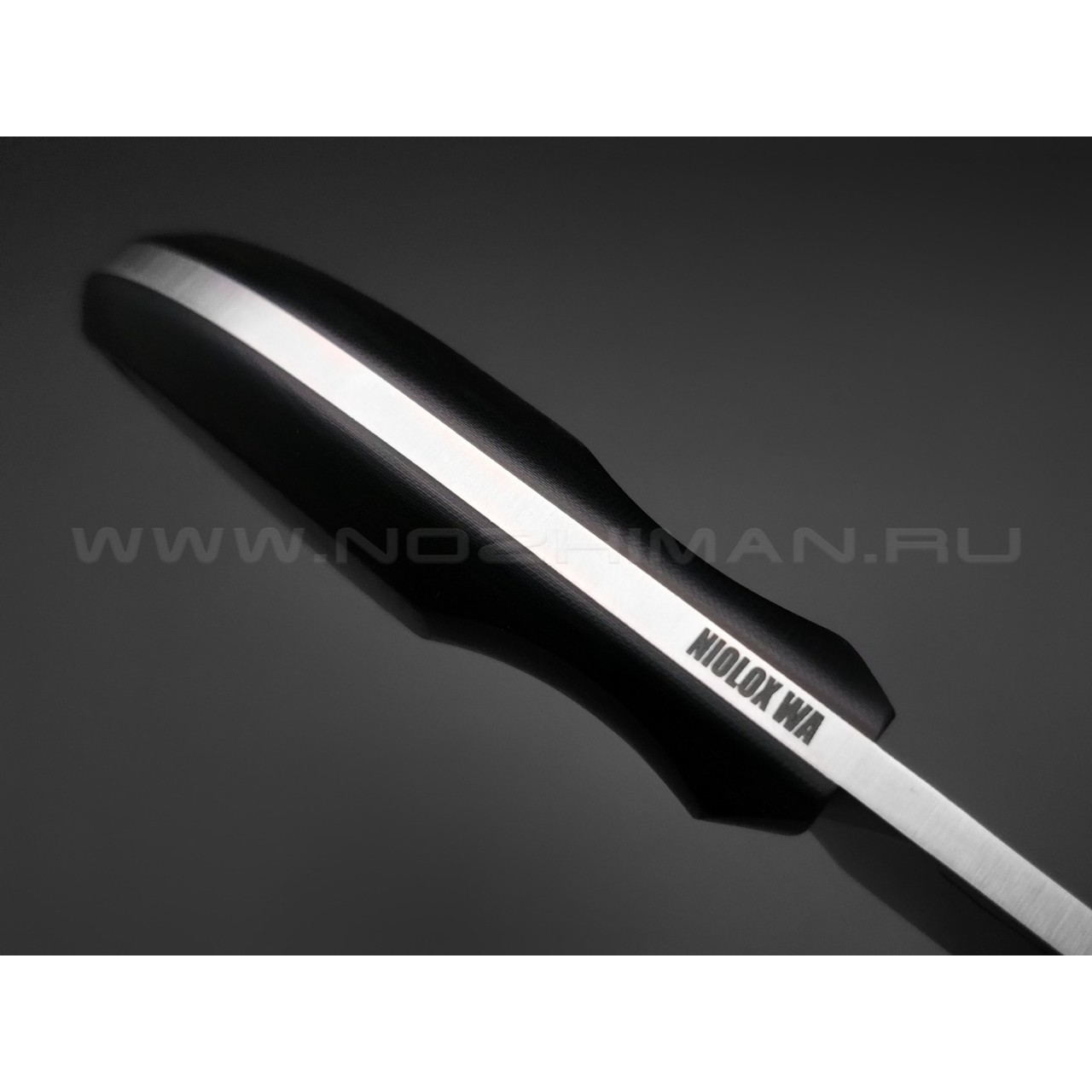 Волчий Век нож МасичЬка сталь Niolox WA, рукоять G10 black