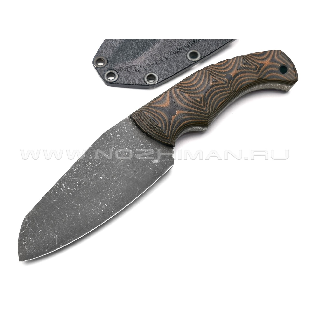 Волчий Век нож Сквозняк Brutal Edition сталь PGK WA, рукоять G10 black & brown