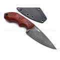 Волчий Век нож Оса сталь PGK WA, рукоять G10 black & red