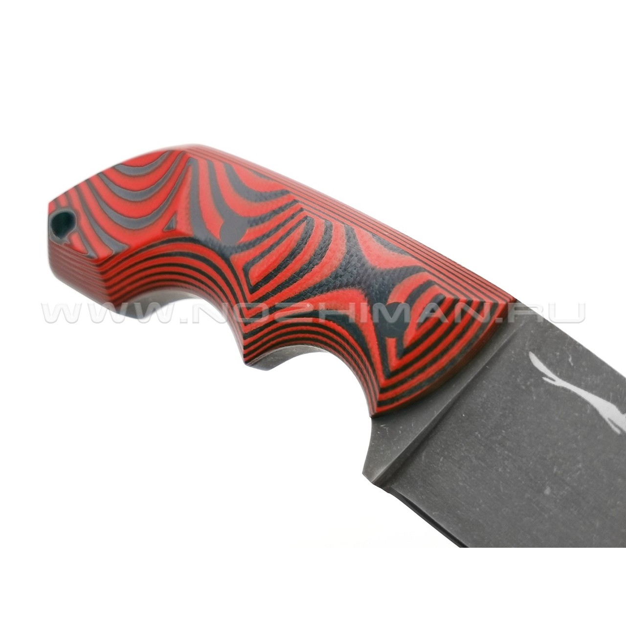 Волчий Век нож Оса сталь PGK WA, рукоять G10 black & red