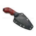 Волчий Век нож Оса сталь PGK WA, рукоять G10 black & red