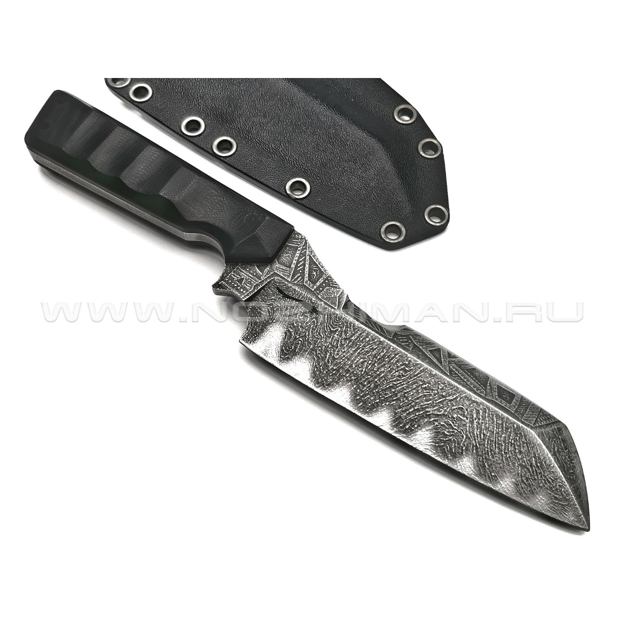 Волчий Век нож Карачун Custom (Война миров) сталь PGK WA, рукоять G10 black