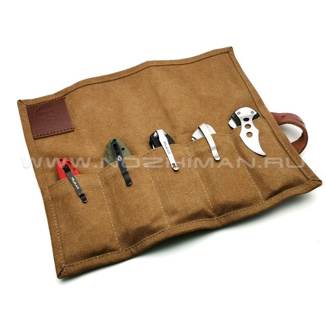 Mr.Blade Bag-Five cумка для хранения 5 складных ножей, коричневая