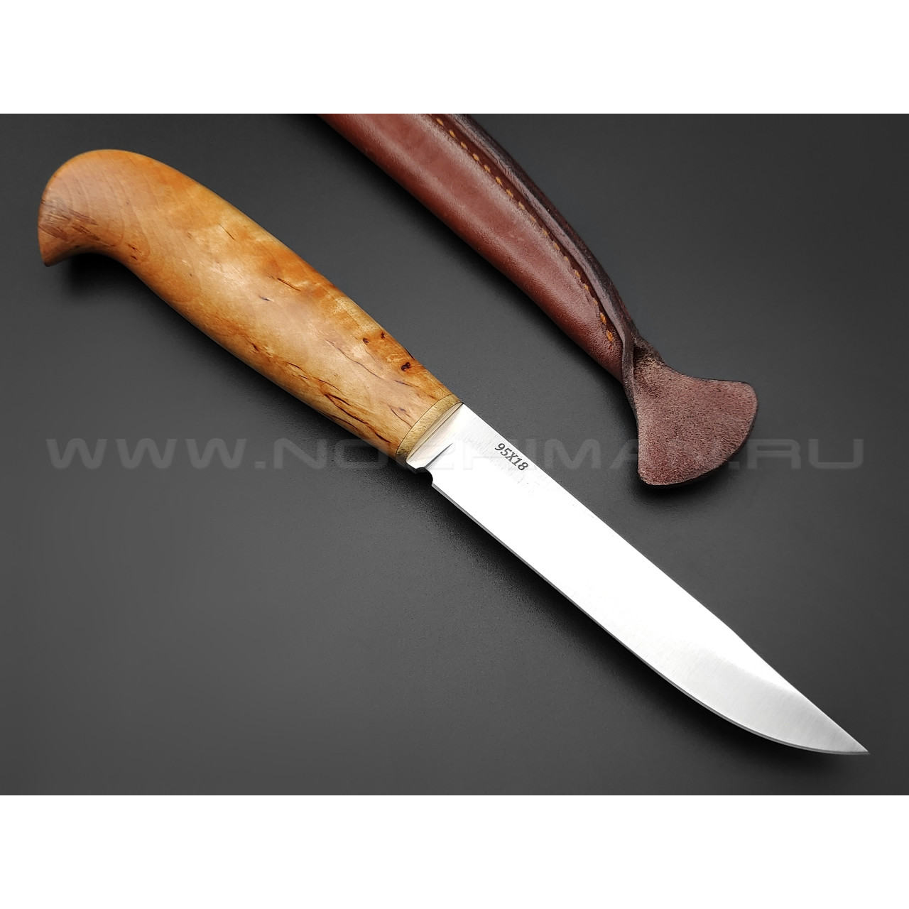 Северная Корона нож ILMARI сталь 95Х18, рукоять карельская береза