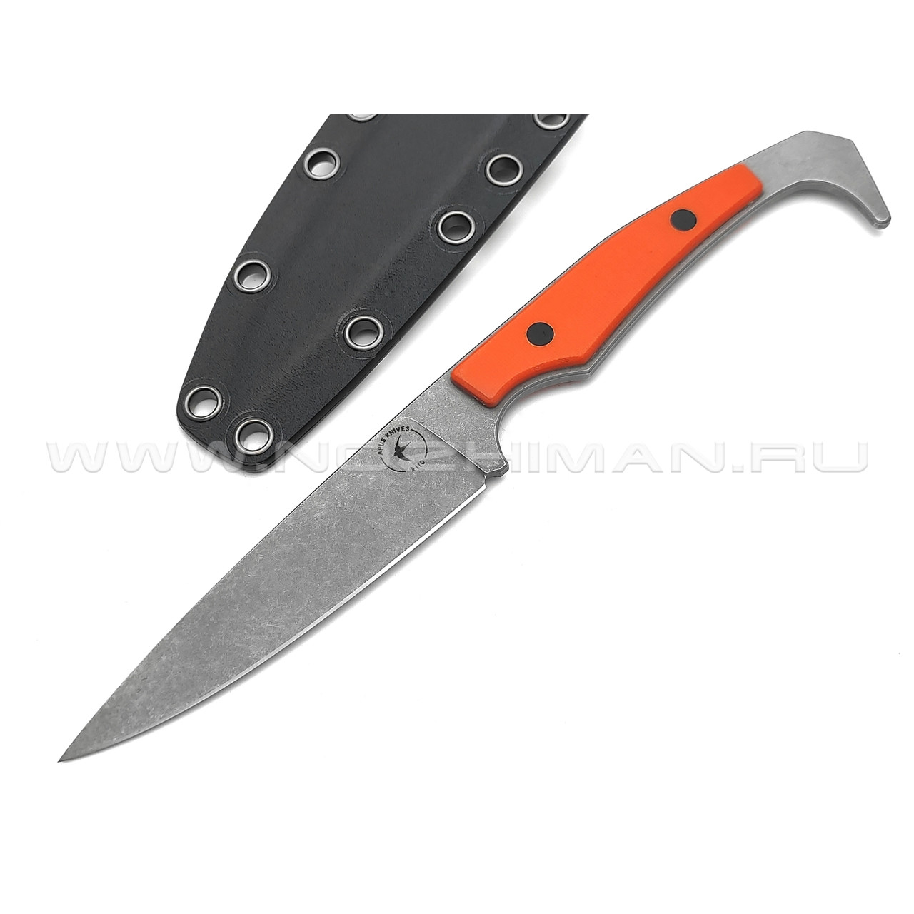 Апус нож Trigger сталь K110, рукоять G10 orange