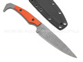 Apus Knives нож Trigger сталь K110, рукоять G10 orange
