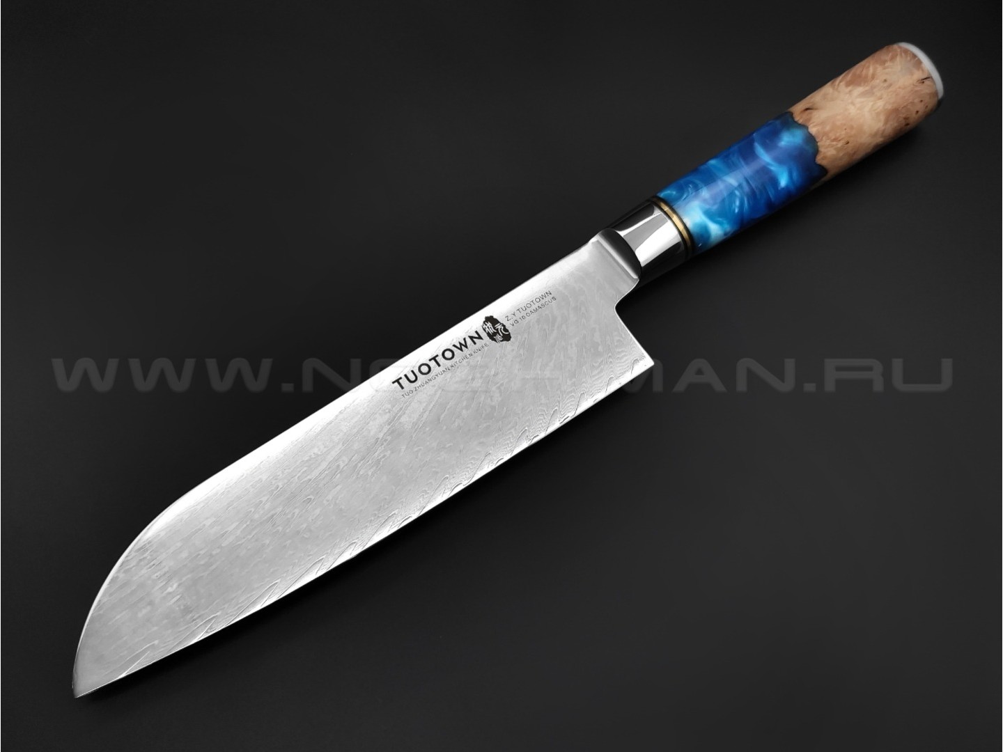 TUOTOWN нож Santoku TWB-D6 сталь ламинат VG10, рукоять гибрид