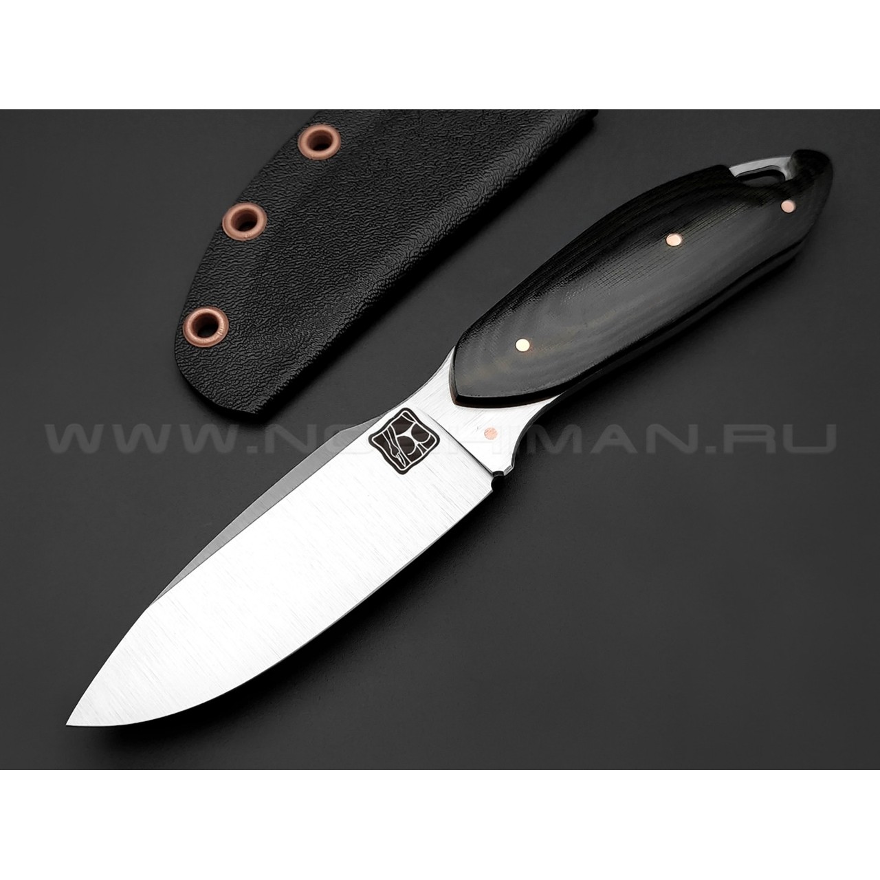 1-й Цех нож "Экстаз" сталь 440C satin, рукоять микарта black