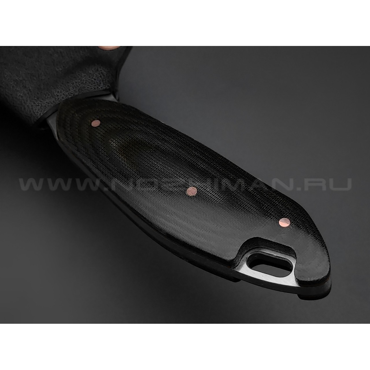1-й Цех нож "Экстаз" сталь 440C satin, рукоять микарта black