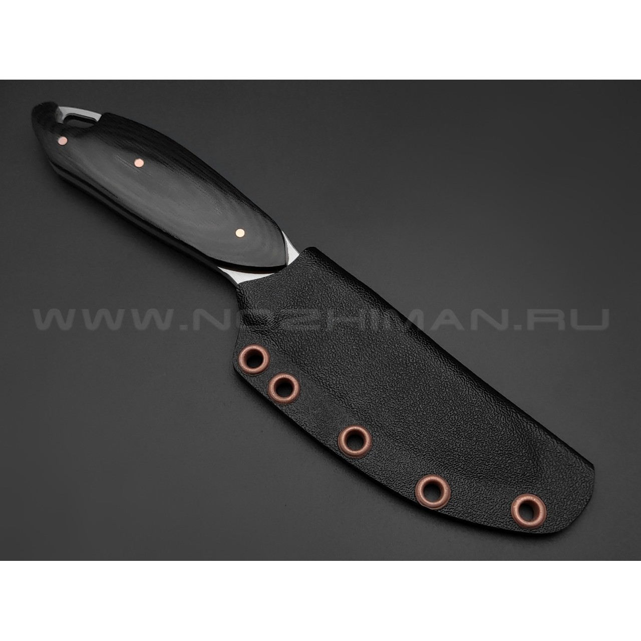 1-й Цех нож "Экстаз" сталь 440C satin, рукоять микарта black