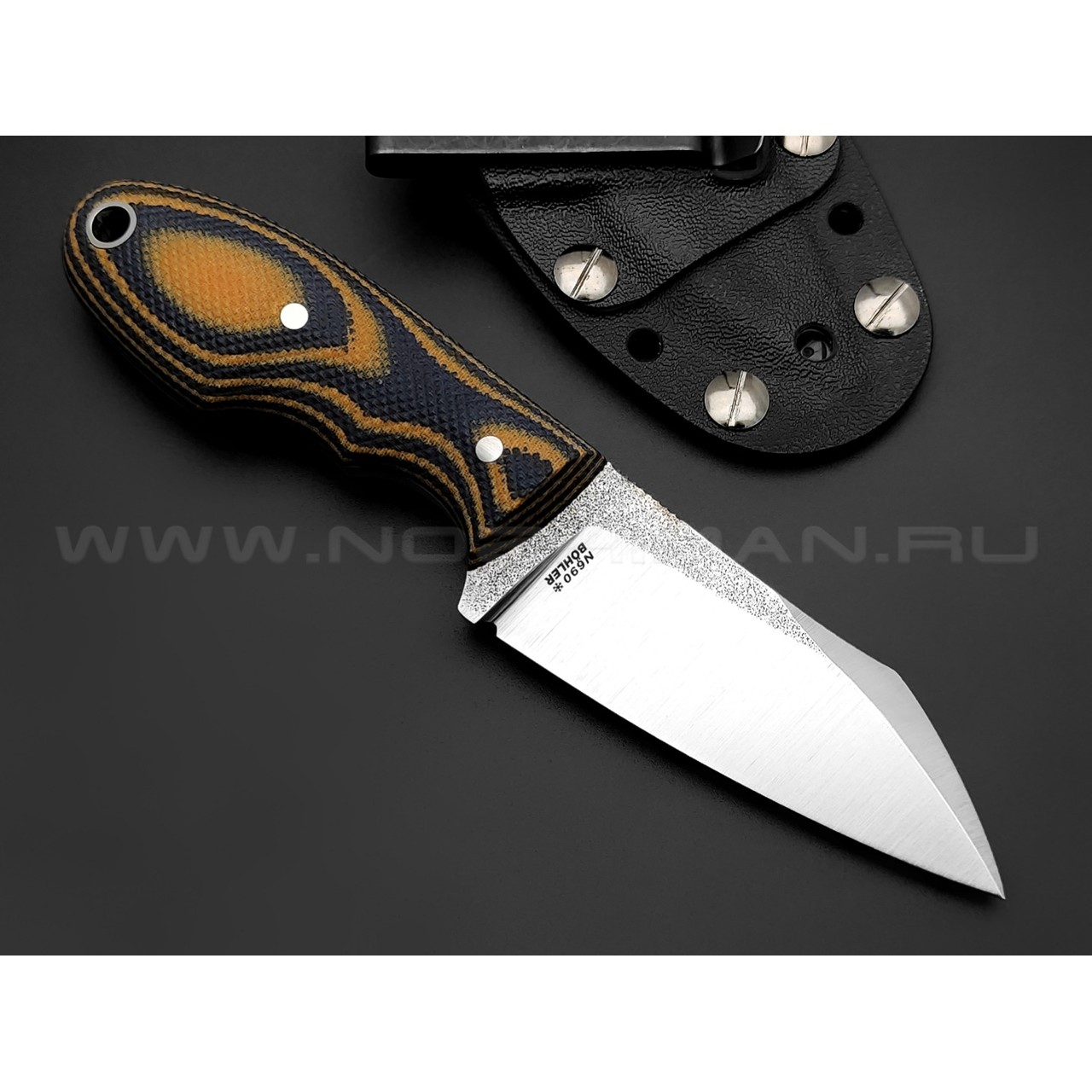 РВС нож Бонс сталь N690, рукоять микарта