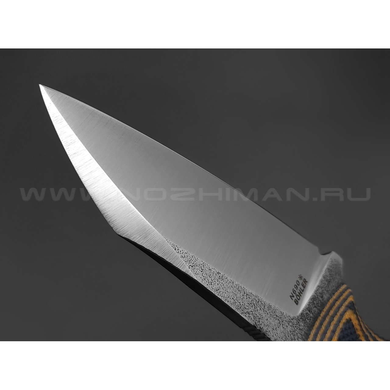 РВС нож Бонс сталь N690, рукоять микарта