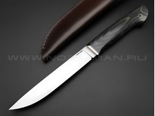 Кметь нож "Рыбацкий-Б" сталь S90V, рукоять микарта, мельхиор