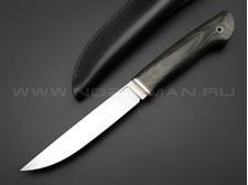 Кметь нож "Рыбацкий-М" сталь S90V, рукоять микарта, мельхиор
