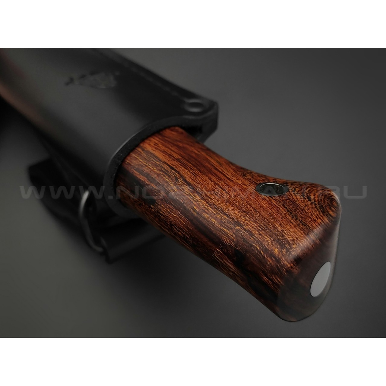 Кметь нож "Кроха" сталь CPM S110V, рукоять Айронвуд, мельхиор